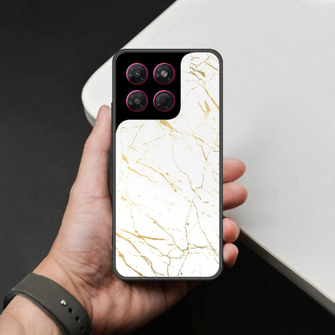 Motorola Moto G37 Cover - White Marble Series 2 - HQ Premium Shine Durable Shatterproof Case