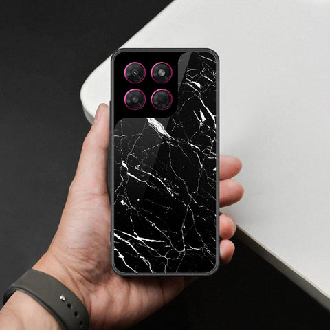 Motorola Moto G37 Cover - Black Marble Series - HQ Premium Shine Durable Shatterproof Case