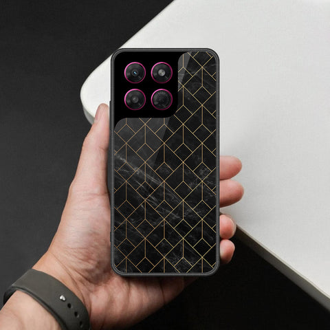Motorola Moto G37 Cover - Black Marble Series - HQ Premium Shine Durable Shatterproof Case