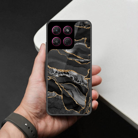 Motorola Moto G37 Cover - Black Marble Series - HQ Premium Shine Durable Shatterproof Case