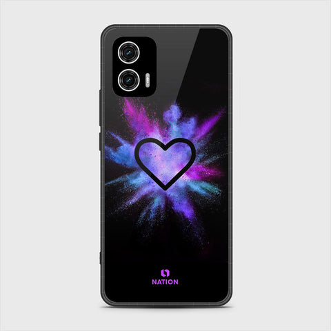 Motorola Moto G73 Cover - Onation Heart Series - HQ Premium Shine Durable Shatterproof Case