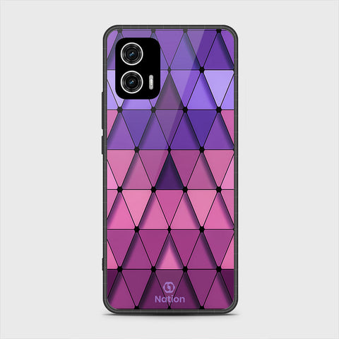 Motorola Moto G73 Cover - Onation Pyramid Series - HQ Premium Shine Durable Shatterproof Case