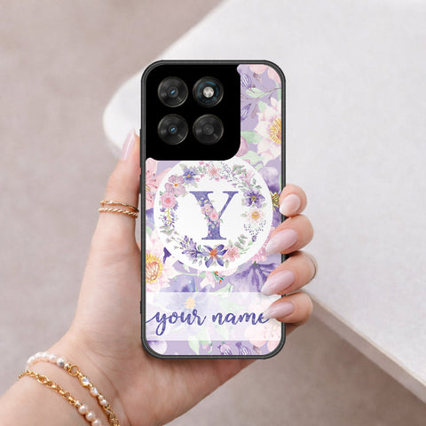 Motorola Moto G67 Cover - Personalized Alphabet Series - HQ Ultra Shine Premium Infinity Glass Soft Silicon Borders Case