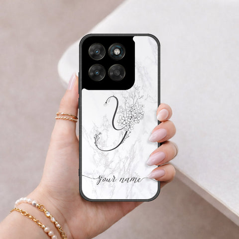 Motorola Moto G67 Cover - Personalized Alphabet Series - HQ Ultra Shine Premium Infinity Glass Soft Silicon Borders Case