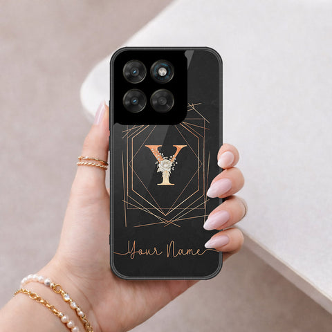 Motorola Moto G67 Cover - Personalized Alphabet Series - HQ Ultra Shine Premium Infinity Glass Soft Silicon Borders Case