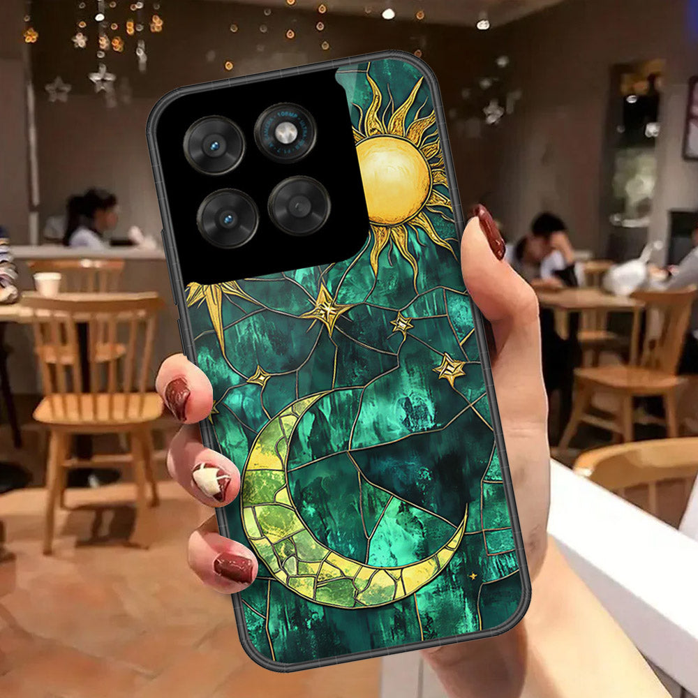 Motorola Moto G67 Cover - Celestial Starry Universe Series - HQ Ultra Shine Premium Infinity Glass Soft Silicon Borders Case