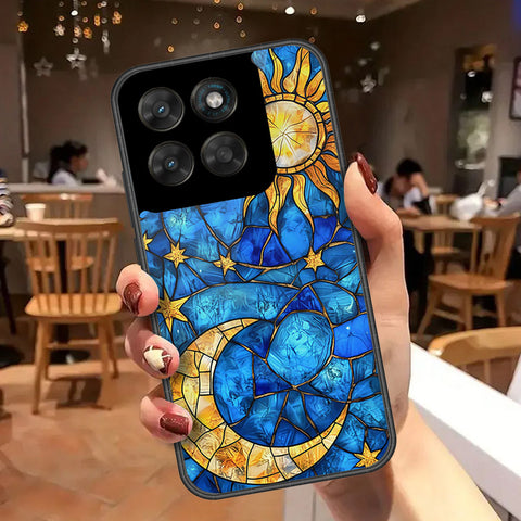 Motorola Moto G67 Cover - Celestial Starry Universe Series - HQ Ultra Shine Premium Infinity Glass Soft Silicon Borders Case