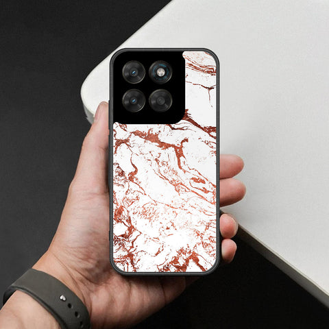Motorola Moto G77 Cover - White Marble Series 2 - HQ Ultra Shine Premium Infinity Glass Soft Silicon Borders Case