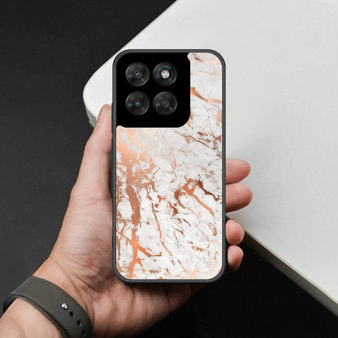 Motorola Moto G77 Cover - White Marble Series 2 - HQ Ultra Shine Premium Infinity Glass Soft Silicon Borders Case
