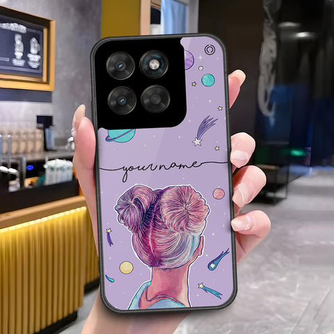 Motorola Moto G77 Cover - ONation Your Name Series - HQ Ultra Shine Premium Infinity Glass Soft Silicon Borders Case