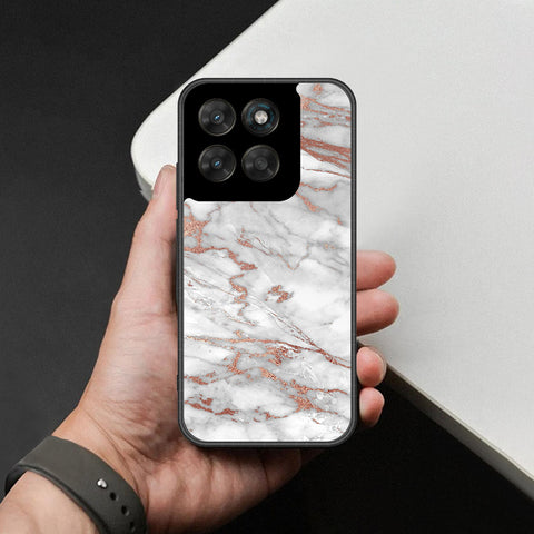 Motorola Moto G77 Cover - White Marble Series 2 - HQ Ultra Shine Premium Infinity Glass Soft Silicon Borders Case