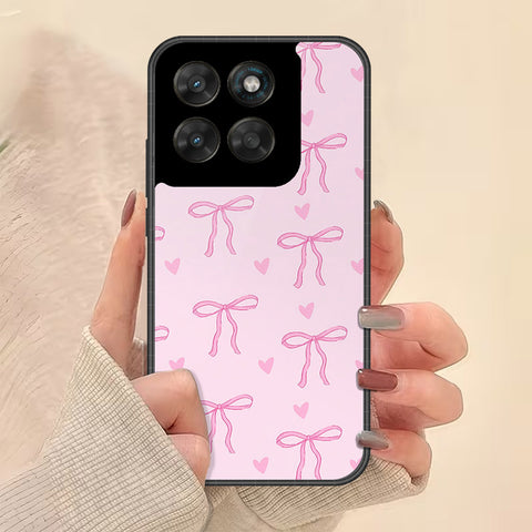 Motorola Moto G77 Cover - Onation Bow Series - HQ Ultra Shine Premium Infinity Glass Soft Silicon Borders Case