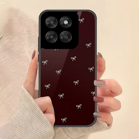 Motorola Moto G77 Cover - Onation Bow Series - HQ Ultra Shine Premium Infinity Glass Soft Silicon Borders Case