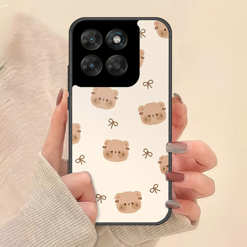 Motorola Moto G77 Cover - Onation Bow Series - HQ Ultra Shine Premium Infinity Glass Soft Silicon Borders Case