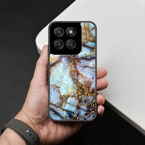 Motorola Moto G77 Cover - Colorful Marble Series - HQ Ultra Shine Premium Infinity Glass Soft Silicon Borders Case