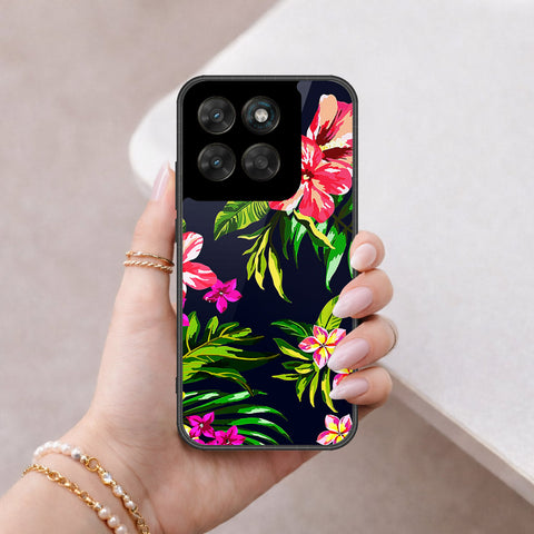Motorola Moto G77 Cover - Floral Series - HQ Ultra Shine Premium Infinity Glass Soft Silicon Borders Case