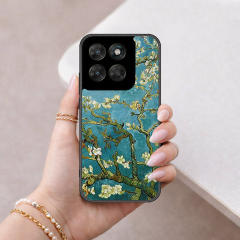 Motorola Moto G67 Cover - Floral Series 2 - HQ Ultra Shine Premium Infinity Glass Soft Silicon Borders Case