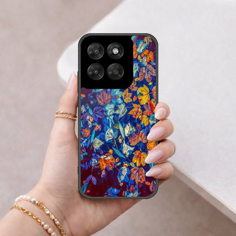 Motorola Moto G67 Cover - Floral Series 2 - HQ Ultra Shine Premium Infinity Glass Soft Silicon Borders Case