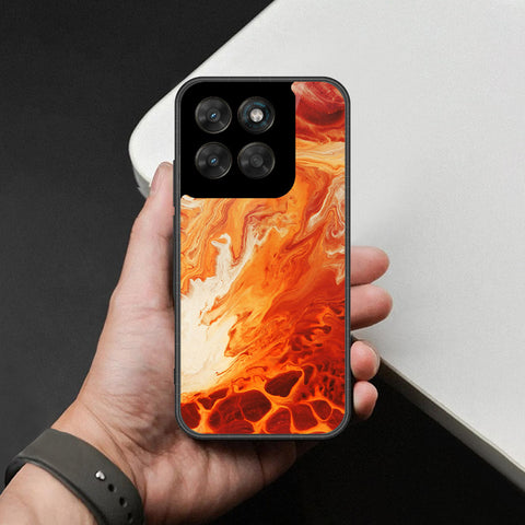 Motorola Moto G77 Cover - Mystic Marble Series - HQ Ultra Shine Premium Infinity Glass Soft Silicon Borders Case