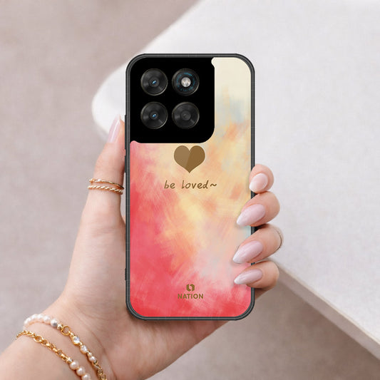 Motorola Moto G77 Cover - Onation Heart Series - HQ Ultra Shine Premium Infinity Glass Soft Silicon Borders Case