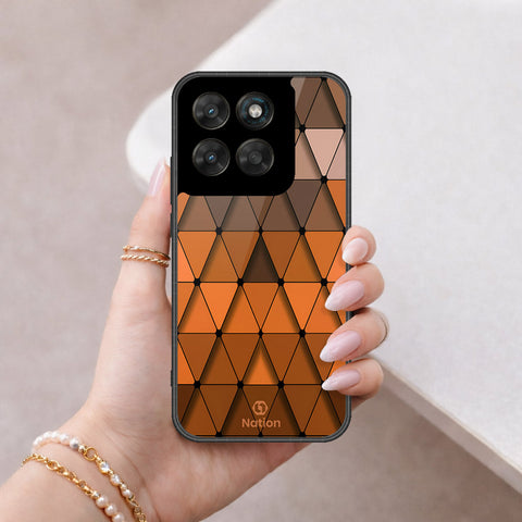 Motorola Moto G67 Cover - Onation Pyramid Series - HQ Ultra Shine Premium Infinity Glass Soft Silicon Borders Case