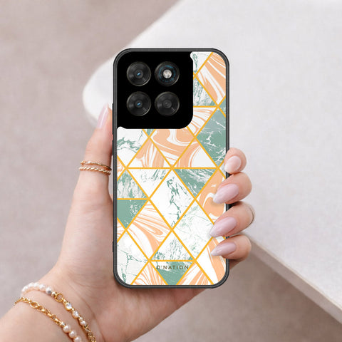 Motorola Moto G77 Cover - O'Nation Shades of Marble Series - HQ Ultra Shine Premium Infinity Glass Soft Silicon Borders Case