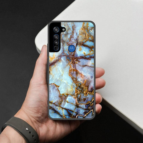Motorola Moto G8 Cover - Colorful Marble Series - HQ Premium Shine Durable Shatterproof Case
