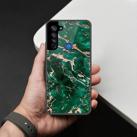Motorola Moto G8 Cover - Colorful Marble Series - HQ Premium Shine Durable Shatterproof Case