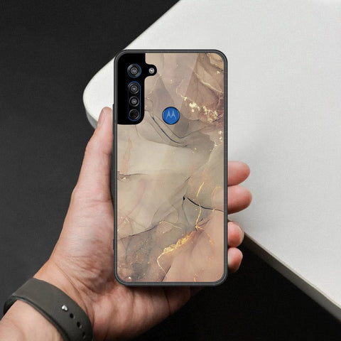 Motorola Moto G8 Cover - Mystic Marble Series - HQ Premium Shine Durable Shatterproof Case
