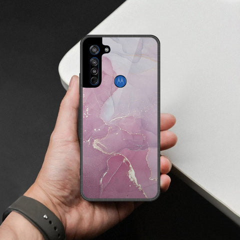 Motorola Moto G8 Cover - Mystic Marble Series - HQ Premium Shine Durable Shatterproof Case