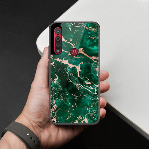 Motorola One Macro Cover - Colorful Marble Series - HQ Premium Shine Durable Shatterproof Case