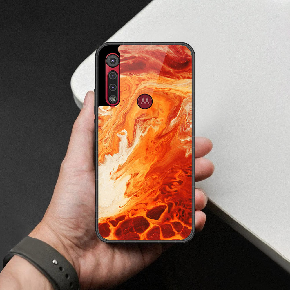 Motorola One Macro Cover - Mystic Marble Series - HQ Premium Shine Durable Shatterproof Case