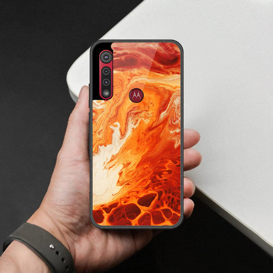 Motorola One Macro Cover - Mystic Marble Series - HQ Premium Shine Durable Shatterproof Case