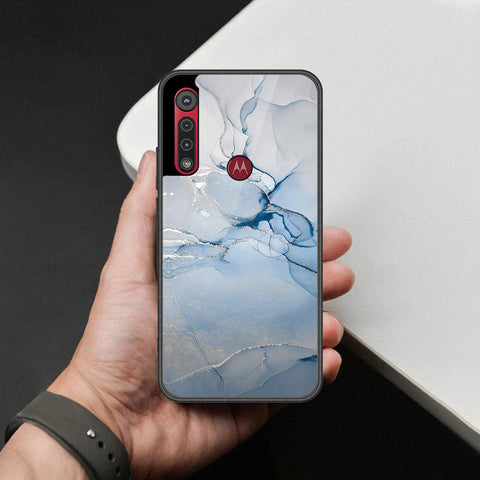 Motorola One Macro Cover - Mystic Marble Series - HQ Premium Shine Durable Shatterproof Case