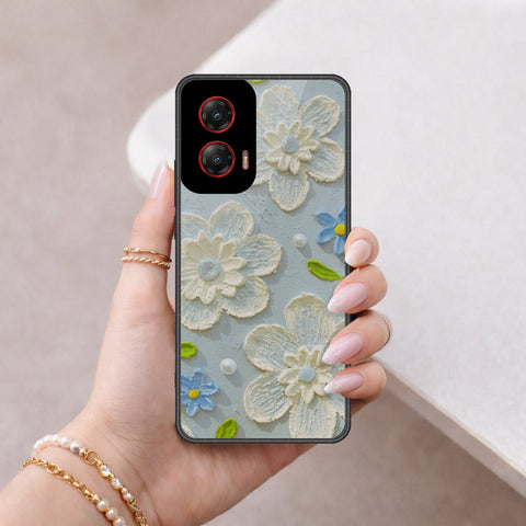 Motorola Moto G Stylus (2024) Cover - Floral Series - Design 3 - Sky Blue - HQ Premium Shine Durable Shatterproof Case