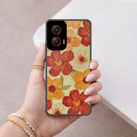 Motorola Moto G Stylus (2024) Cover - Floral Series - Design 6 - Red & Orange - HQ Premium Shine Durable Shatterproof Case