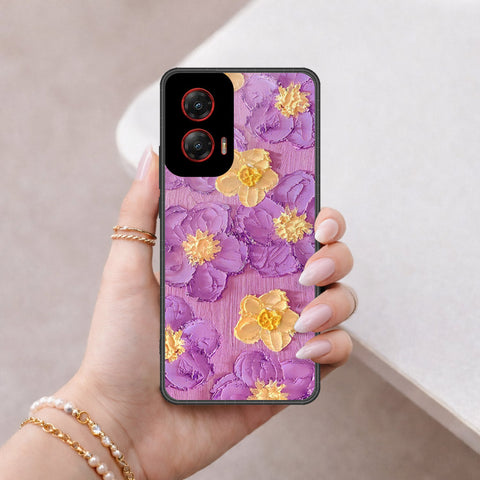 Motorola Moto G Stylus (2024) Cover - Floral Series - Design 8 - Purple & Yellow - HQ Premium Shine Durable Shatterproof Case