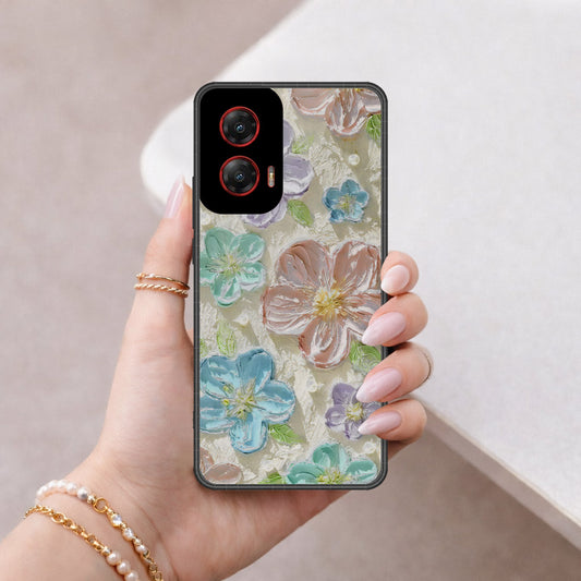 Motorola Moto G Stylus (2024) Cover - Floral Series - Design 14 - Blue & Purple - HQ Premium Shine Durable Shatterproof Case