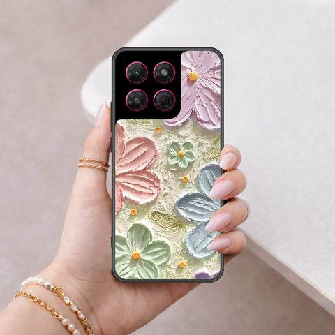Motorola Moto G Stylus (2025) Cover - Floral Series - Design 15 - Blue & Green - HQ Ultra Shine Premium Infinity Glass Soft Silicon Borders Case