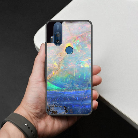 Motorola One Hyper Cover - Colorful Marble Series - HQ Premium Shine Durable Shatterproof Case