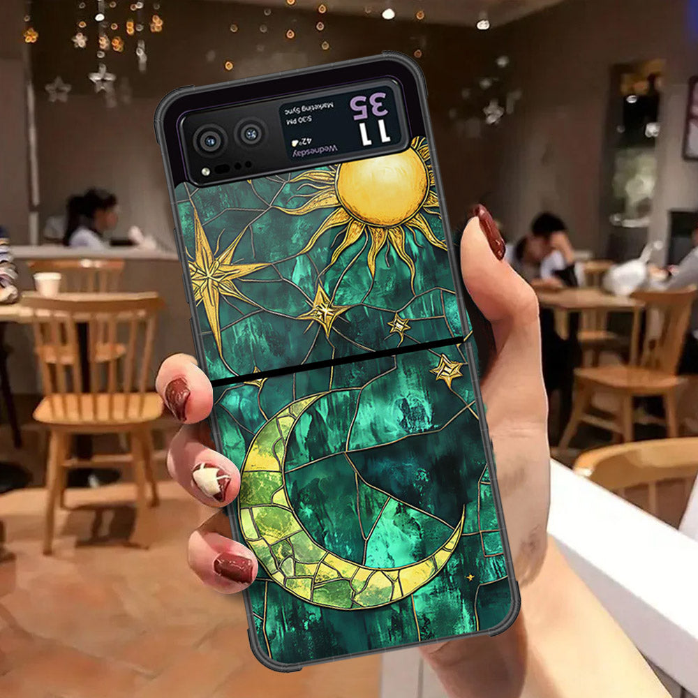 Motorola Razr 40 Cover - Celestial Starry Universe Series - HQ Premium Shine Durable Shatterproof Case