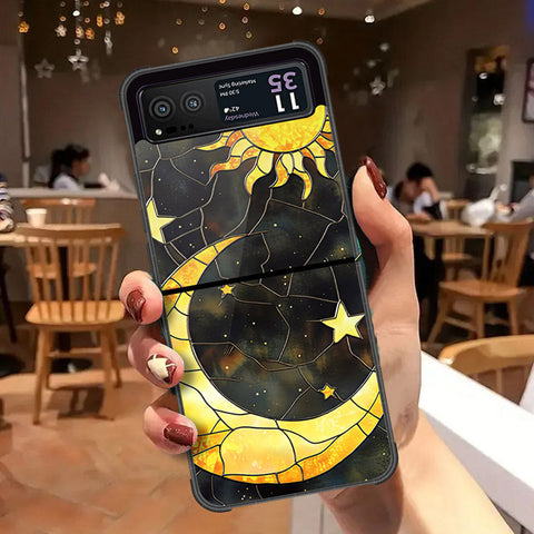 Motorola Razr 40 Cover - Celestial Starry Universe Series - HQ Premium Shine Durable Shatterproof Case