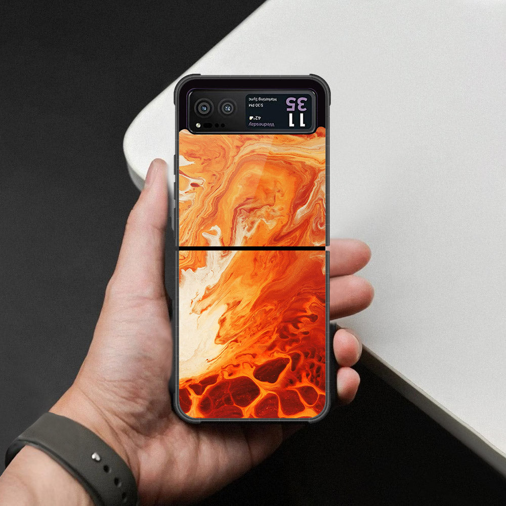 Motorola Razr 40 Cover - Mystic Marble Series - HQ Premium Shine Durable Shatterproof Case