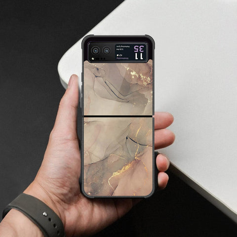 Motorola Razr 40 Cover - Mystic Marble Series - HQ Premium Shine Durable Shatterproof Case