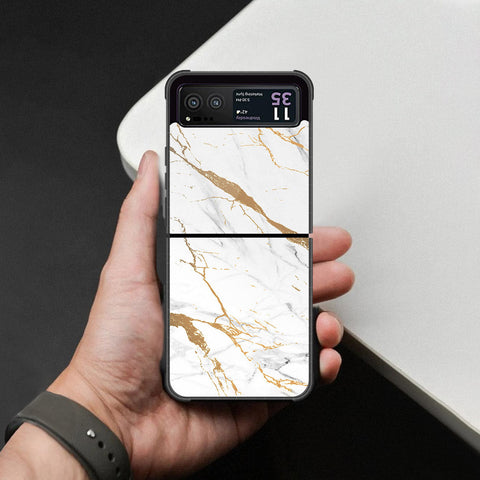 Motorola Razr 40 Cover - Mystic Marble Series - HQ Premium Shine Durable Shatterproof Case