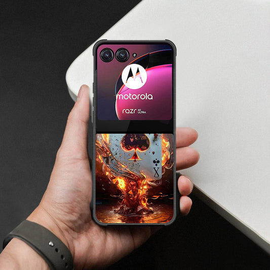 Motorola Razr 40 Ultra Cover - Ace of Fire Rising Star Design - HQ Premium Shine Durable Shatterproof Case