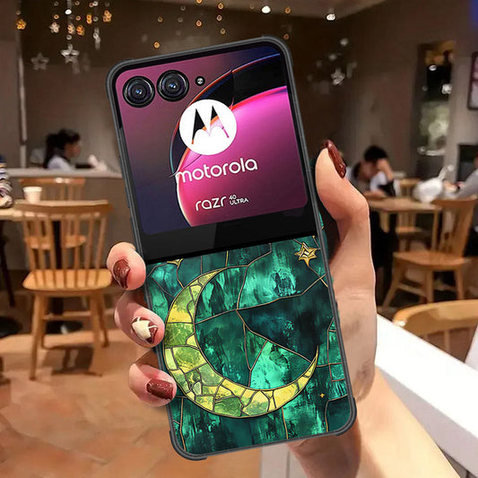Motorola Razr 40 Ultra Cover - Celestial Starry Universe Series - HQ Premium Shine Durable Shatterproof Case