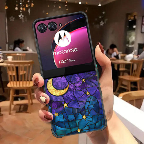 Motorola Razr 40 Ultra Cover - Celestial Starry Universe Series - HQ Premium Shine Durable Shatterproof Case