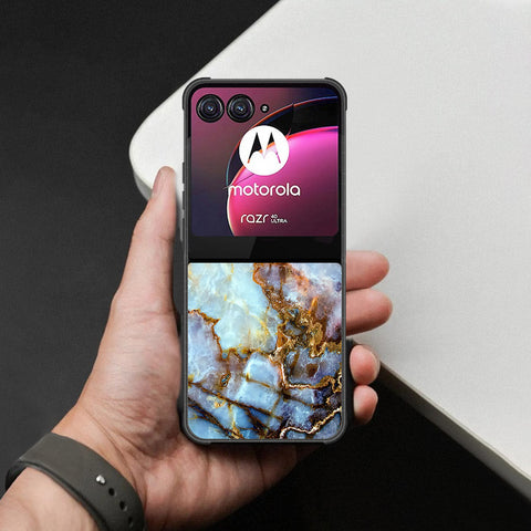 Motorola Razr 40 Ultra Cover - Colorful Marble Series - HQ Premium Shine Durable Shatterproof Case