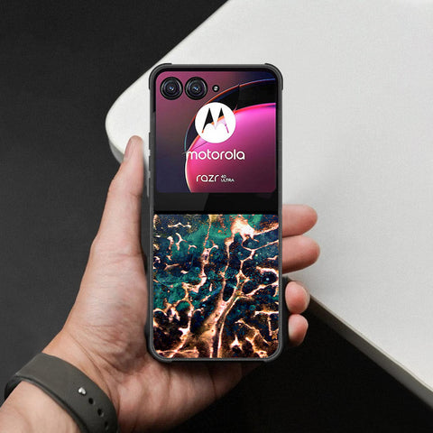 Motorola Razr 40 Ultra Cover - Colorful Marble Series - HQ Premium Shine Durable Shatterproof Case